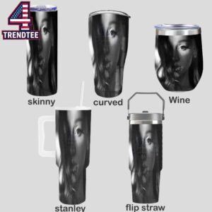 Ariana Grande Petal Album CD Cover Hate That I Made You Love Me Wine Stanley Flip Straw Cup Tumbler