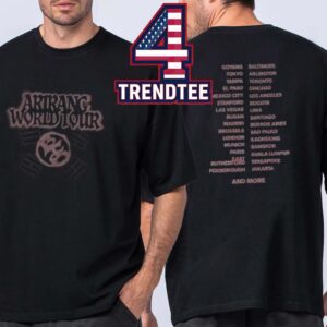 BTS Arirang Tour Dates 2026 Logo Two Sided T-Shirt