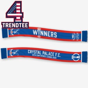 Crystal Palace 2026 UEFA Conference League Champions Winners Scarf