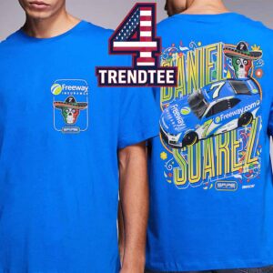 Daniel Suarez Spire Motorsports Royal 7 Freeway Insurance Nascar Two Sided T-Shirt