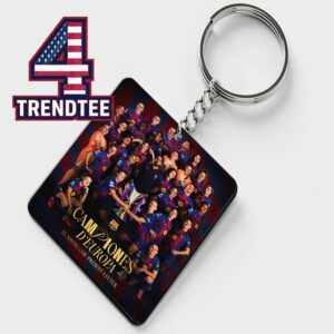 FC Barcelona Femeni Women UWCL Winners 2026 Champions Campiones D’Europa Acrylic Wood Keychain