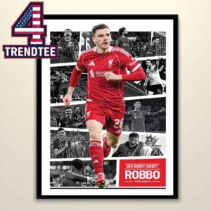 Farewell Andy Robertson Leave Liverpool Montage Home Decor Poster Canvas