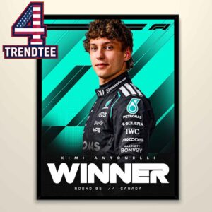 Kimi Antonelli 2026 Canada GP Winner Mercedes-AMG PETRONAS F1 Team Home Decor Poster Canvas