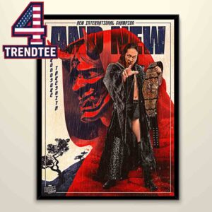 Konosuke Takeshita International Champion AEW Double Or Nothing 2026 Stadium Stampede Home Decor Poster Canvas