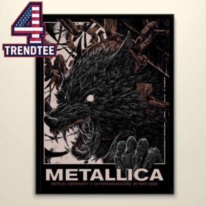 Metallica Berlin 2026 Olympiastadion Germany May 30th Pop Up Home Decor Poster Canvas