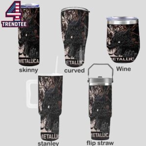 Metallica Berlin 2026 Olympiastadion Germany May 30th Pop Up Wine Stanley Flip Straw Cup Tumbler