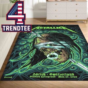 Metallica Stadion Letzigrun 2026 M72 Zurich May 27th Home Decor Rug Carpet