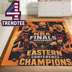 New York Knicks 2026 Eastern Conference Champions Advance NBA Finals Home Decor Rug Carpet