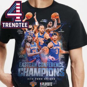 New York Knicks Eastern Conference Champions 2026 Advance NBA Finals All Over Print T-Shirt