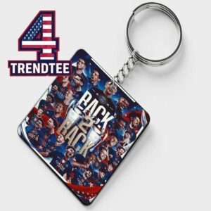Paris Saint Germain PSG 2026 Champions League Winner Champions Back 2 Back Acrylic Wood Keychain