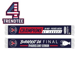 Paris Saint Germain PSG 2026 Champions League d’Europe Budapest Final Scarf