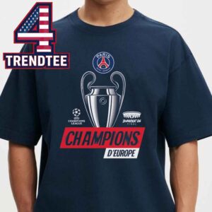 Paris Saint Germain PSG 2026 Champions League d’Europe Winners Unisex T-Shirt