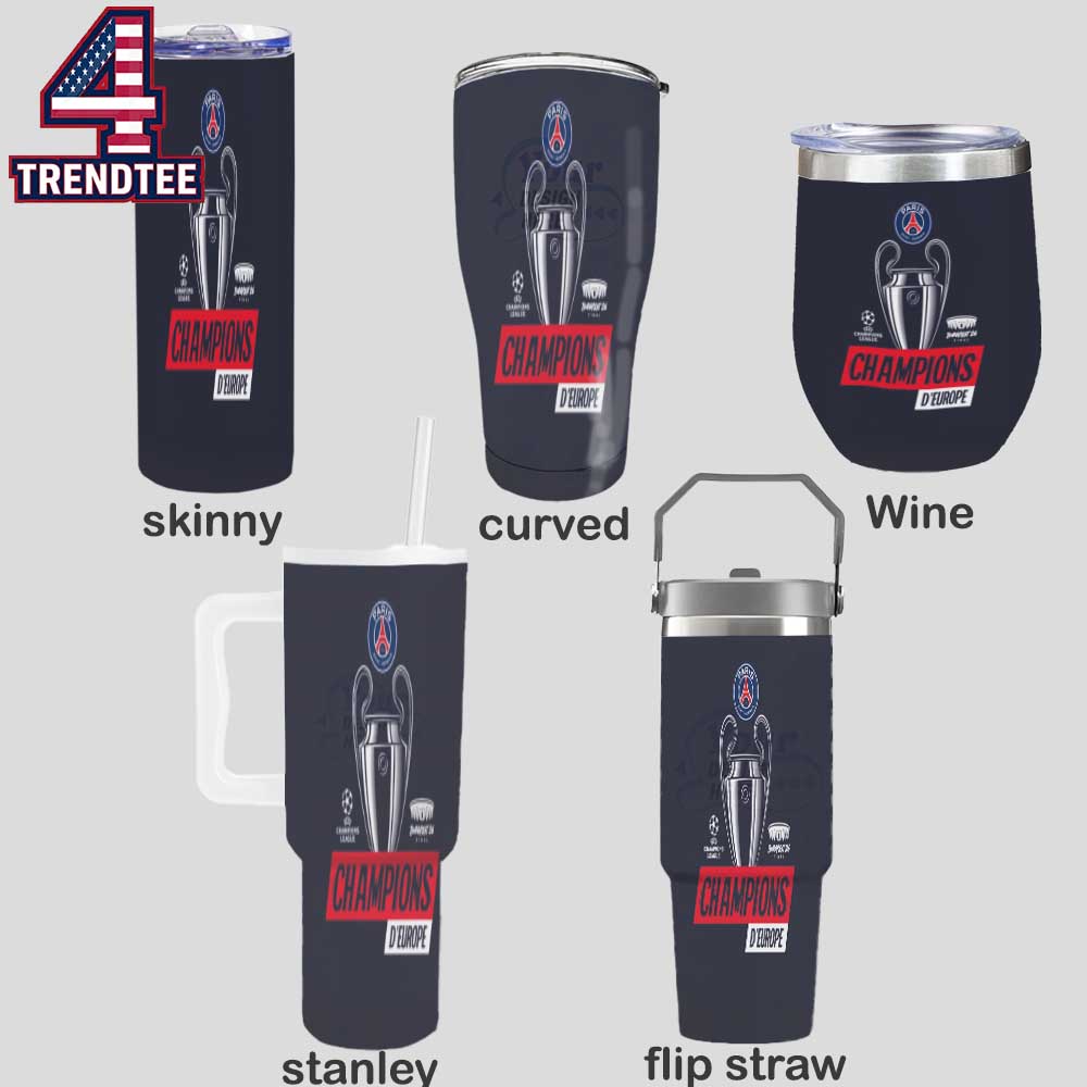 Paris Saint Germain PSG 2026 Champions League d’Europe Winners Wine Stanley Flip Straw Cup Tumbler Paris Saint Germain PSG 2026 Champions League d’Europe Winners Wine Stanley Flip Straw Cup Tumbler
