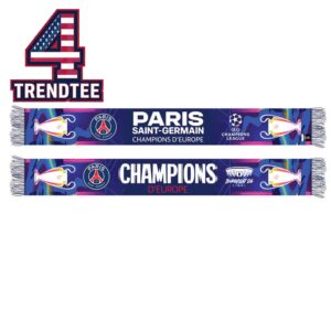 Paris Saint Germain PSG 2026 UCL d’Europe Champions Scarf