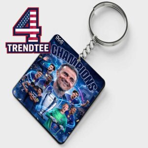 Paris Saint Germain PSG 2026 UEFA Champions League Winner Champions Back To Back Acrylic Wood Keychain