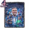 Paris Saint Germain PSG 2026 UEFA Champions League Winner Budapest Final Fleece Woven Blanket