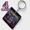 Paris Saint Germain PSG 2026 UEFA Champions League Winner Champions Back To Back Acrylic Wood Keychain