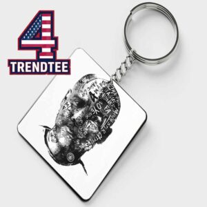 Pep Guardiola Manchester City 10 Years Decade Acrylic Wood Keychain