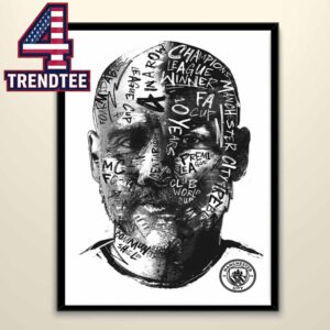Pep Guardiola Manchester City 10 Years Decade Home Decor Poster Canvas