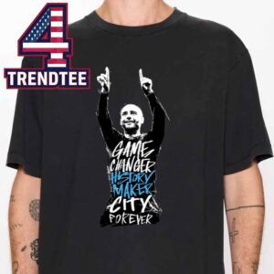 Pep Guardiola Manchester City 10 Years Game Changer History Maker City Forever Unisex T-Shirt
