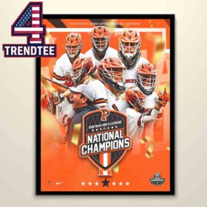 Princeton Tigers NCAA 2026 Men’s Lacrosse Champions Home Decor Poster Canvas
