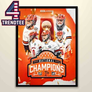 Princeton Tigers NCAA Men’s Lacrosse Champions 2026 Home Decor Poster Canvas