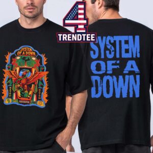 System Of A Down Cidade Do Mexico City CDMX 2026 Estadio GNP Seguros May 27 28 Two Sided T-Shirt