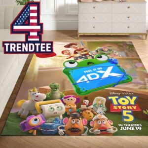 Toy Story 5 Disney Movie 2026 4DX Home Decor Rug Carpet