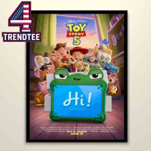 Toy Story 5 Disney Movie 2026 Hi Let’s Play Home Decor Poster Canvas