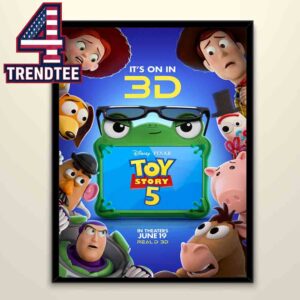 Toy Story 5 Disney Movie 2026 June 19th In 3D Home Decor Poster Canvas