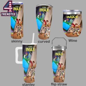 Toy Story 5 Movie 2026 Disney Pixar In Theaters June 19th Skinny Curved Wine Stanley Flip Straw Tumbler
