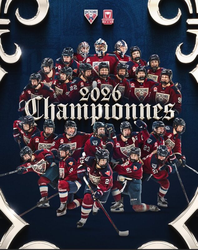 Victoire De Montreal 2026 PWHL Walter Cup Champions