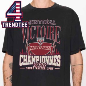 Victoire De Montreal 2026 PWHL Walter Cup Champions Locker Room Unisex T-Shirt