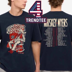 Whiskey Myers Mississippi 2026 Brandon Amphitheater May 26th Two Sided T-Shirt
