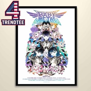 Babymetal 2026 UK European Tour Dates Home Decor Poster Canvas