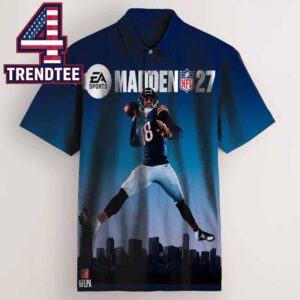 Caleb Williams Madden 27 Cover Chicago Bears NFL Polo Shirt