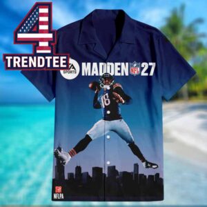 Caleb Williams Madden 27 Cover Chicago Bears NFL Regular Hawaiian Shirt