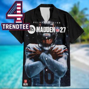 Caleb Williams Madden 27 Cover Deluxe Edition NFL Chicago Bears Regular Hawaiian Shirt