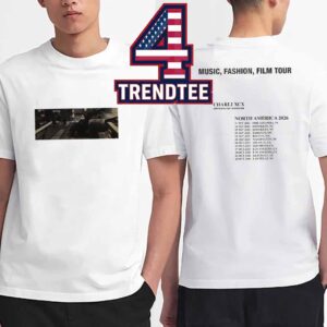 Charli XCX 2026 Music Fashion Film Tour Dates Two Sided T-Shirt