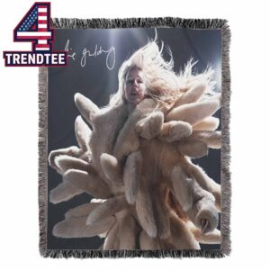 Ellie Goulding I Know Too Much Album Cover Signature Hooded Fleece Woven Blanket