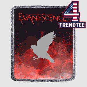 Evanescence Sanctuary Hooded Fleece Woven Blanket Tapestry