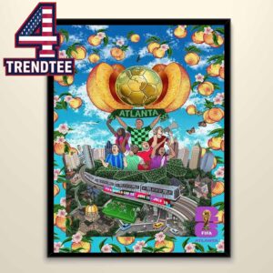 FIFA World Cup 2026 Atlanta Host City June 11th To July 19th Home Decor Poster Canvas