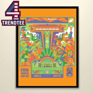FIFA World Cup 2026 Mexico City Host City June 11th To July 19th Home Decor Poster Canvas