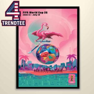 FIFA World Cup 2026 Miami Host City June 11th To July 19th Home Decor Poster Canvas