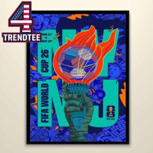 FIFA World Cup 2026 New York New Jersey Host City June 11th To July 19th Home Decor Poster Canvas