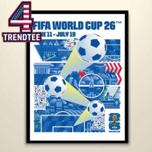 FIFA World Cup 2026 Philadelphia Host City June 11th To July 19th Home Decor Poster Canvas