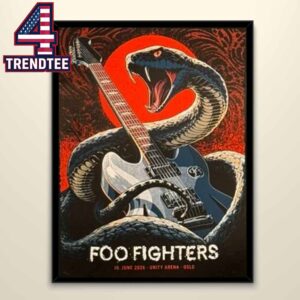 Foo Fighters Unity Arena Oslo 2026 June 10th Home Decor Poster Canvas