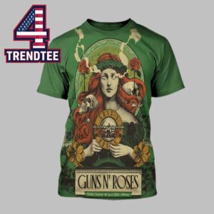 Guns N’ Roses 3Arena 2026 Dublin Ireland June 10th All Over Print T-Shirt