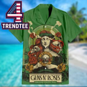 Guns N’ Roses 3Arena 2026 Dublin Ireland June 10th Aloha Hawaiian Shirt