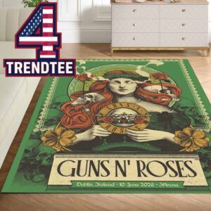 Guns N’ Roses 3Arena 2026 Dublin Ireland June 10th Home Decor Rug Carpet